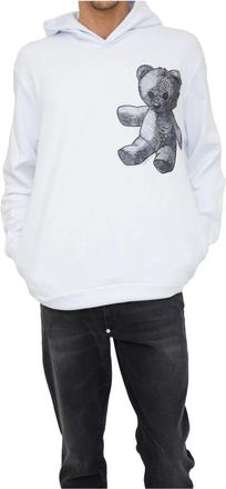 Philipp Plein Witte Hoodie Sweatshirt - Heren - Hoodies - Wit - L - Katoen - Hoodies & sweatvesten
