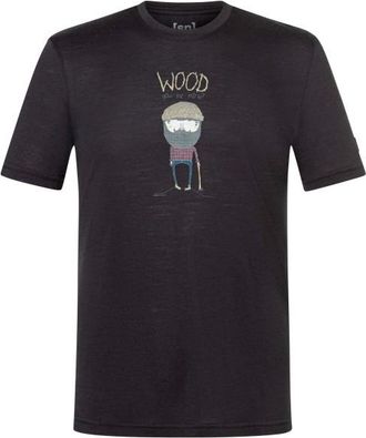 super.natural Wood Crafti Tee Merinoshirt f&uuml;r Herren | grau