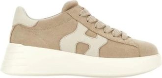 Hogan Rebel H562 - Dames - Sneakers - Beige - 36 EU - Leer - Schoenen