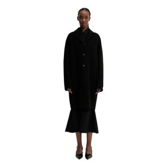 Sportmax Jassen, Dames, Zwart, M, Wol, Adria Jas