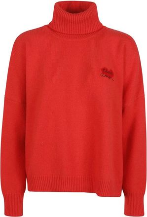 Giada Benincasa Truien & Vesten, Dames, Rood, S, Turtleneck Trui