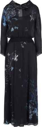 Giorgio Armani floral-print silk maxi dress - women - Silk - 40 - Black