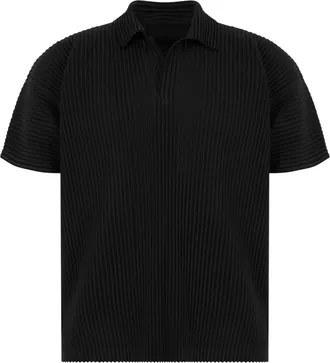Homme Pliss&eacute; Issey Miyake Pleated Short-Sleeve T-Shirt