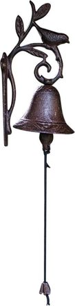 OEM Timbre De Pared De Hierro Fundido Con Forma De P&aacute;jaro, Campana R&uacute;stica De Hierro Para Interiores Y Exteriores, Estilo Campestre Americano