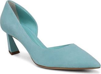 Franco Sarto Tawny Pointed Toe Half dOrsay Pump in Aquamarine at Nordstrom, Size 7.5