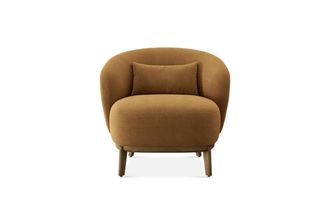Castlery Avery Armchair Customized, Caramel, Spill-Resistant, Compact for Men