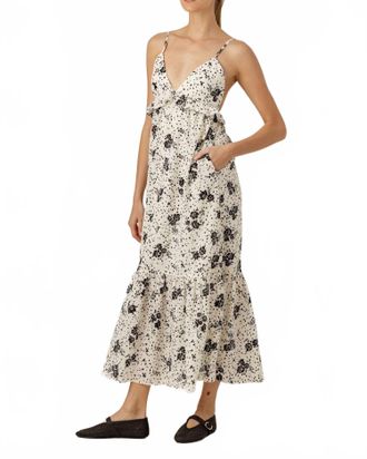 Sundays Petal Marceline Dress In White & Black