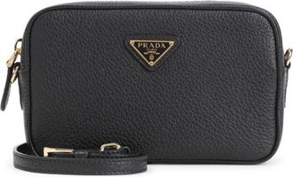 Prada Black Logo Mini Crossbody Bag