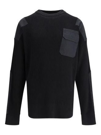 Balenciaga embroidered-logo sweater - men - Cotton - S - Black