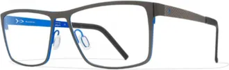 Blackfin Bf865 Nashville Titanium Rectangular Eyeglass Frames with Matte Finish