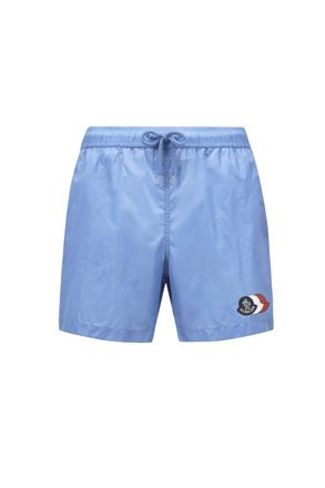 Moncler ARCHIVE LOGO SWIMSHORTS Size: XL, colour: BLUE