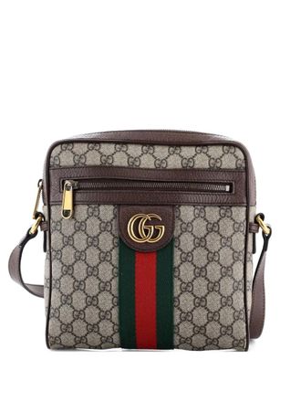 Gucci Ophidia Messenger Bag GG Coated Canvas Medium crossbody bag - Marrone