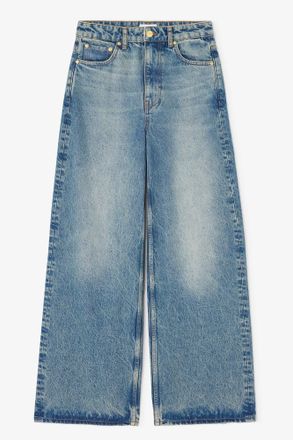 Ganni Blue Tint Rigid Lari Jeans - Size 24W/33L Organic Cotton