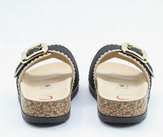 Heavenly Feet Womens Heavenly Feet REED Womens Mules Sandals Black - Size: 6.5