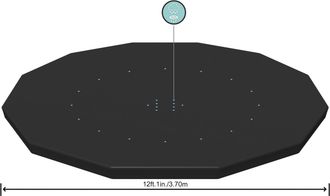 Bestway Copertura piscina rotonda 366 cm Bestway