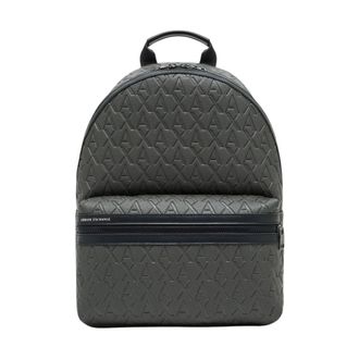 A|X Armani Exchange Backpacks, male, Gray, Size: ONE SIZE Zaino