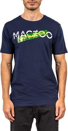 Maceoo Wakeupfight Navyblue Graphic T-Shirt at Nordstrom, Size 2
