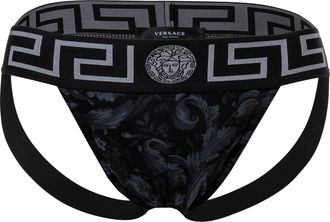 Versace Stretch Organisch Jersey Barocco Helemaal Jockstrap