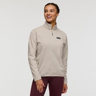Cotopaxi Envo Fleece Quarter-Zip Pullover - Womens in Heather Cream at Nordstrom, Size X-Small