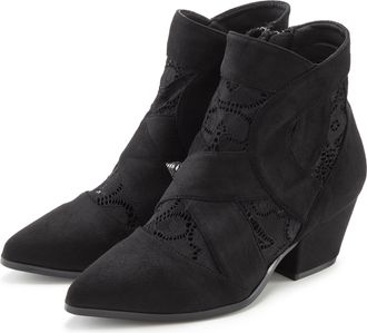 Lascana Stiefelette LASCANA, Damen, Gr. 36, schwarz, Obermaterial: 100% Textilmaterial. Decksohle: 100% Lederimitat. Laufsohle: 100% Synthetik, leicht transpa