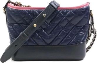 Chanel Pre-owned Shoulder Bags, female, Blue, Size: ONE SIZE Pre-owned Leather chanel-bags