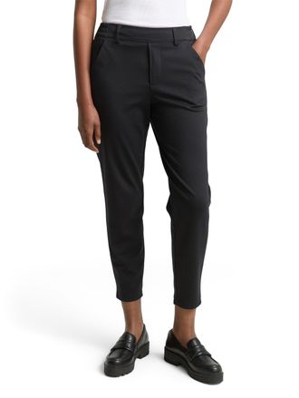 Tom Tailor Denim Schlupfhose TOM TAILOR DENIM, Damen, Gr. XXL (44), N-Gr, schwarz, Jersey, Obermaterial: 74% Polyester, 22% Viskose, 4% Elasthan, unifarben, bequem kn&ouml;