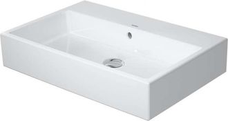 Duravit Vero Air Lavabo Con Piano Rubinetto Troppopieno Geschl 700x470mm Senza Foro Rubinetto Bianco - Duravit