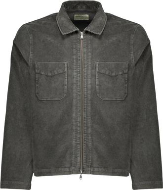 Officine G&eacute;n&eacute;rale Denim Overshirt - Heren - Zomerjassen - Grijs - M - Denim - Jassen