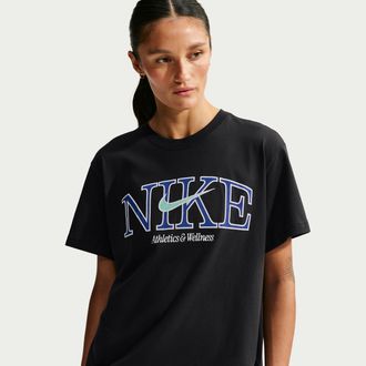Nike Womens Nike Sportswear Classic Oversized T-Shirt in Black | IM6396-010