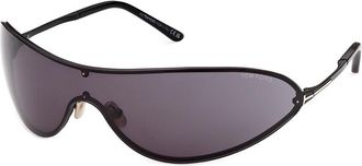 Tom Ford FT1396 BRADY-02 01A Mens Sunglasses Black Size 99