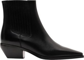 Parall&egrave;le Kira Enkellaars - Dames - Cowboylaarzen - Zwart - 36 EU - Leer - Schoenen