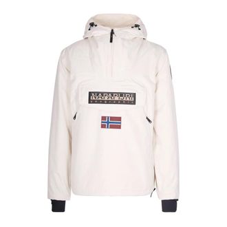 Napapijri Jassen, Heren, Beige, L, Polyester, Rainforest Next Winter Anorak