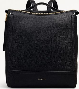 Radley London Black Small Ziptop Backpack Oak Street AW25 Radley London