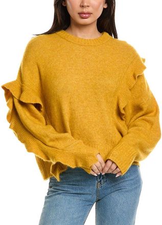 3.1 Phillip Lim Lofty Cropped Ruffle Wool & Alpaca-Blend Pullover