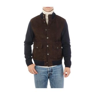 The Jack Leathers Heren, Jassen, Bruin, Maat: 2XL Su&egrave;de
