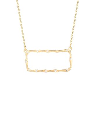 I.Reiss Company 14K 0.22 Ct. Tw. Diamond East-To-West Necklace