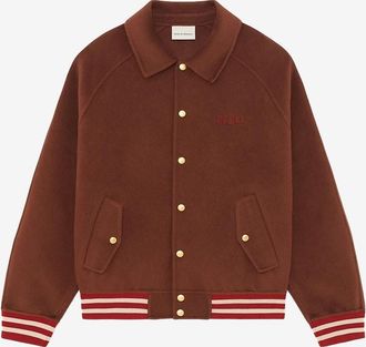 Dr&ocirc;le de Monsieur Bomber mit Hemdkragen aus Wolle Dr&ocirc;le