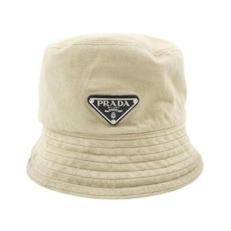 Prada Pre-owned Accessories, male, Beige, Size: ONE SIZE Pre-owned 2Hc137 Hat