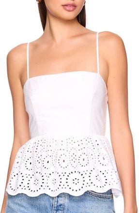 Susana Monaco Embroidered Eyelet Cotton Camisole in Sugar at Nordstrom, Size X-Small