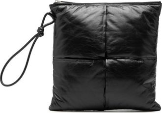 Bottega Veneta Pre-owned Bottega Veneta Leather Intrecciato Padded Square Pouch B09184919K