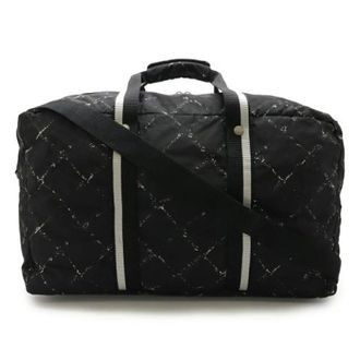 Chanel Pre-owned Weekend Bags, female, Black, Size: ONE SIZE Pre-owned Vintage Nylon Weekend Bag