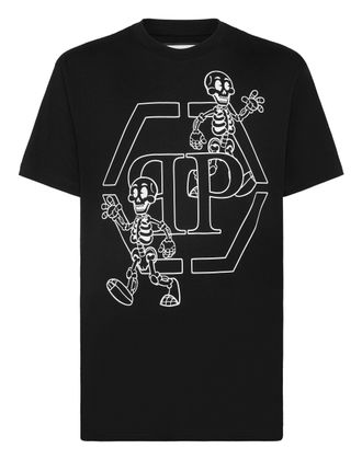 Philipp Plein T-Shirt Ronde Hals Skeleton
