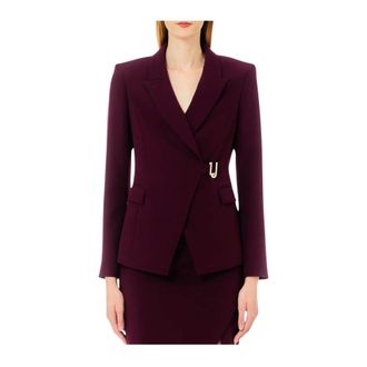 Liu Jo Blazer slim - female - Liu Jo - Blazers - Purple - XS - Jackets