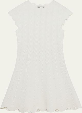 SIMKHAI Evalynn Wavy Knit Mini Dress