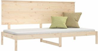 vidaXL Sof&aacute; Cama Sin Colch&oacute;n Madera Maciza De Pino 90x200 Cm Vidaxl