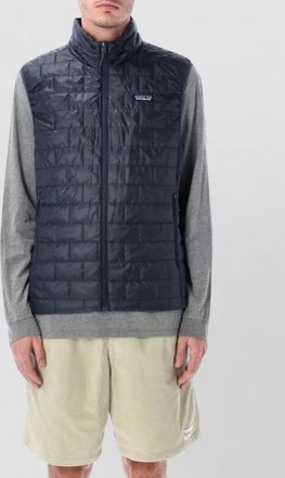 Patagonia nano puff vest high collar quilted design