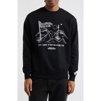 Billionaire Boys Club BB Stellar Crewneck Sweatshirt in Black at Nordstrom, Size Xx-Large
