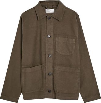 Universal Works Giacca-camicia con bottoni - Marrone