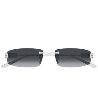 Balenciaga Sunglasses, unisex, Gray, Size: 57 MM Rectangular Sunglasses