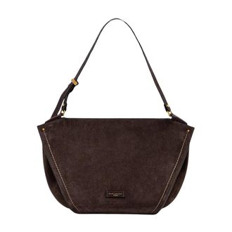 Gianni Chiarini Bloom Tote - Dames - Schoudertassen - Bruin - ONE Size - Su&egrave;de - Tassen